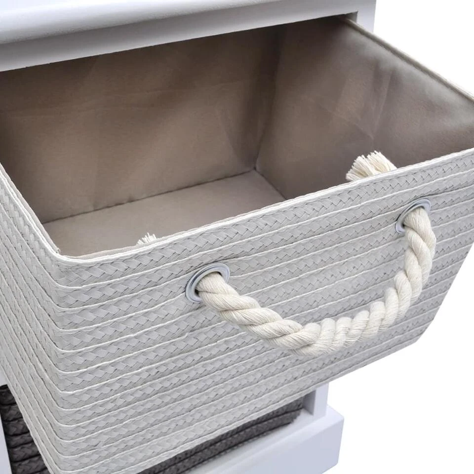 VidaXL Opbergbankje 6 Lades Hout - Afbeelding 4