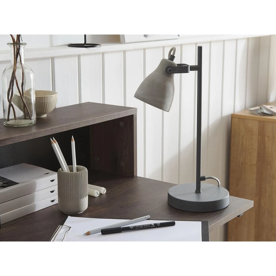 Beliani Tafellamp MISTAGO - Grijs Staal - Afbeelding 4