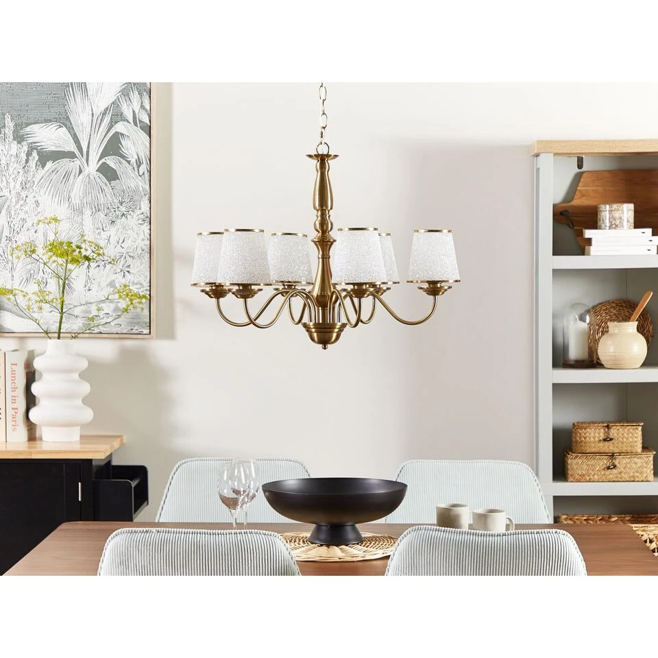 Beliani Hanglamp BRADANO - Messing Metaal - Afbeelding 4